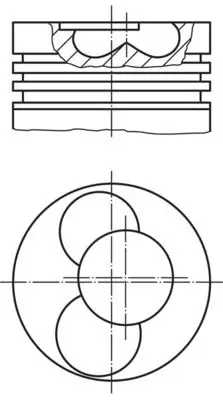 Piston + Segman Komple-Std (1.2.Sıl) (VW Polo 00-05 Seat Ibiza 02-05 Skoda Fabia 00-08) Amf