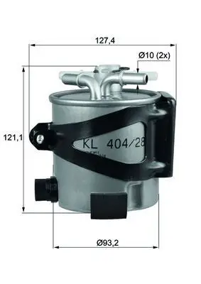 Mazot Filtresi Metal 85 Bg / 105 Bg Megane II Scenic II 1.5 K9k 724 / 732 Indılı