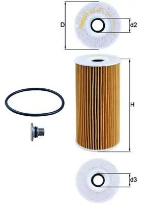 Yağ Filtresi-(Eleman Tip)-(Hyundai Ix35 10 / Sportage 10 / Sorento 10 / Tucson 10 / 14