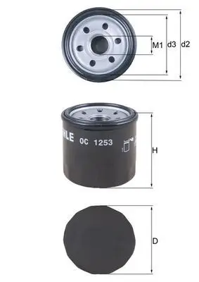 Yağ Filtresi (Daihatsu Applause / Cuore 03-0.9-1.0 / Sirion 00-05 / Yrv 02-/ Terios 98-1.3 / Feroza 94-96 1.6 / Hıjet / Suzuki Alto / Ca