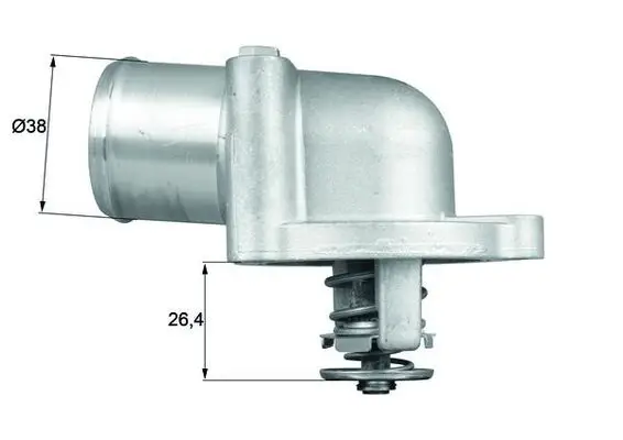 Termostat / Termostat 87 C C55587 (Alfa Romeo: 155-156 2.5 V6 / 166 2.0-2.5-3.0 V6)