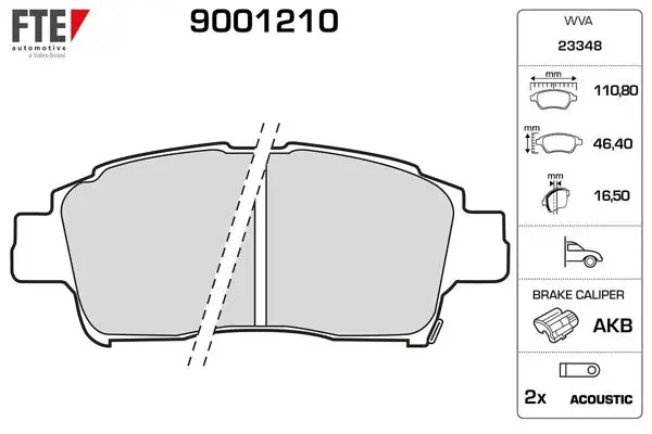 Ön Fren Balatası Toyota Yaris 99-05 Corolla Verso VVTI 2001->