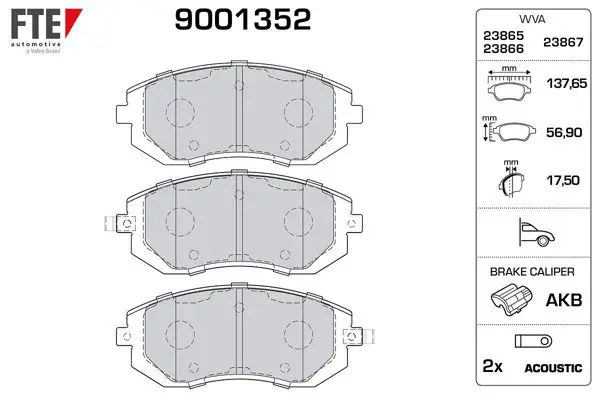 Ön Fren Balatası Subaru Impreza 00-08 Legacy 02-08 Brz 12-> Forester 02-08 Toyota Gt86 12->