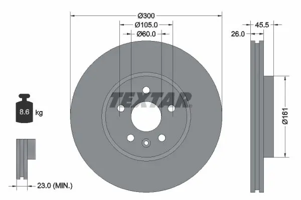 Fren Diski Opel Mokka / Chev.Trax 300mm Ön