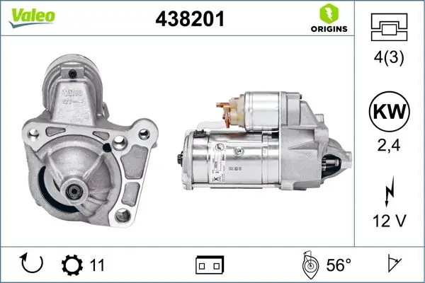 Marş Motoru 12V 11 Dıs 2,4 KW Renault Laguna 1,9Dcı 05-/ Scenic 1,9Dcı 05 -