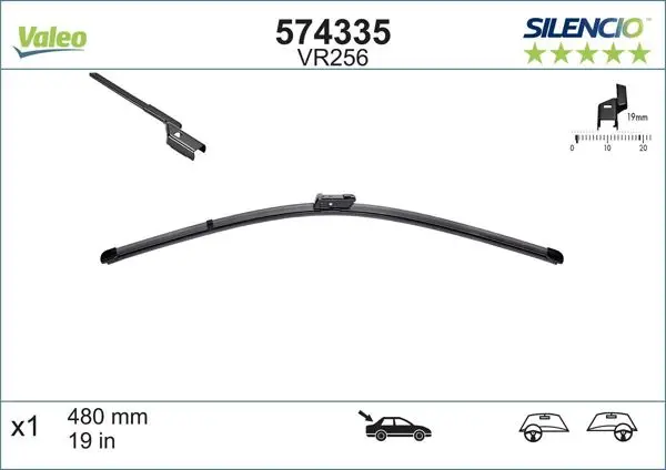 Silecek Süpürgesi Arka Vm 256 480 mm (Ford Mondeo IV)
