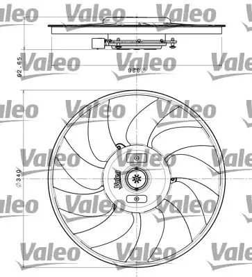 Fan Motoru-350 mm 200W Audi A4 08-15 A5 10-16 A6 11-14