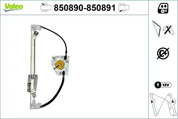 Cam Krıkosu Arka Sol-(Hyundai i30 08 / 12 Elektırıklı Tip-Motorsuz)
