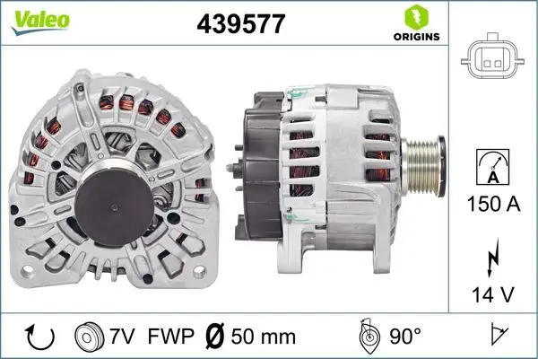 Alternatör 12 V 160A Renault Traffic 2.0 DCI / Opel Vivaro 2.0 CDTI