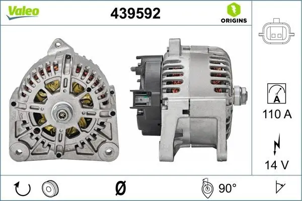 Alternatör 12 V 110A Renault Megane II-Scenic 1.4 / 1.6 16V 06 -