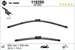 Swf Visioflex Flat Blade (X2) (650 + 350 mm) Fiat 500 (Nuova) (07 -)