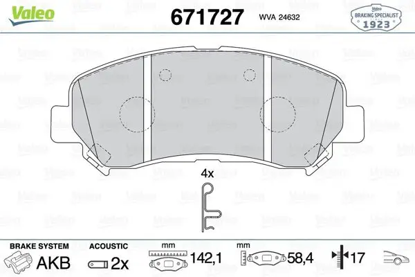 Fren Balatası Ön-Nissan Qashqai 07-12 Xtrail 08-11 Renault Kaleos 2.0 DCI 17mm