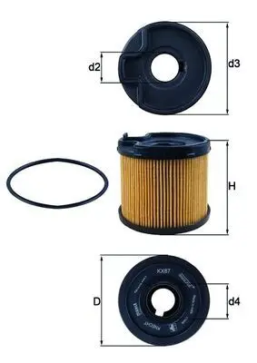 Mazot Filtre Elemanı P206 307 406 C5 P607 Jumpy Expert Jumpy P806 Xsara II Xsara Picasso Evasıon Dw10td (2.0 HDI 8V)
