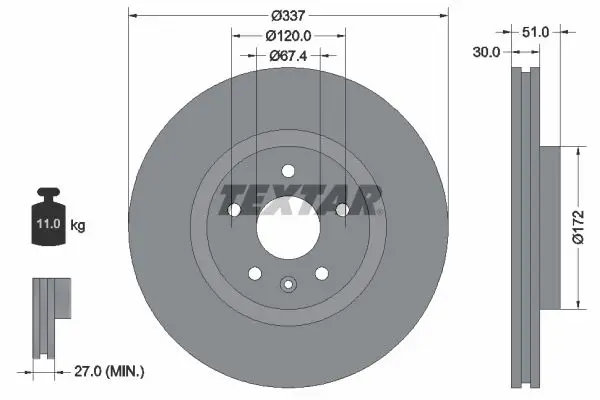 Fren Diski Opel Insignia A 17 + Inch (337mm) Ön