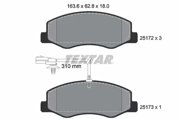 Fren Balatası Opel Movano B / Master III 2.3D Arka