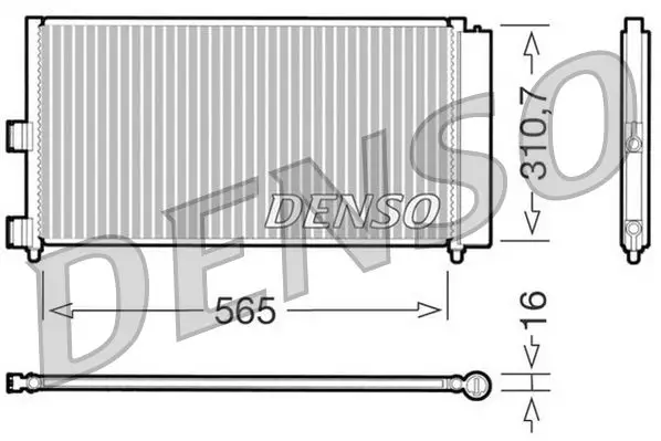 Klima Radyatörü (Fiat Doblo 1.3 1.9 JTD 05-Punto-Idea 1.2 1.4 1.3 JTD 03 -) -