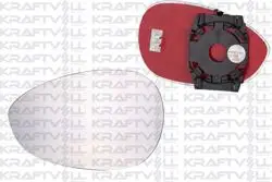 Dış Dikiz Ayna Camı Elektrikli Isıtmalı Convex Camlı Sol Grande Punto-Linea