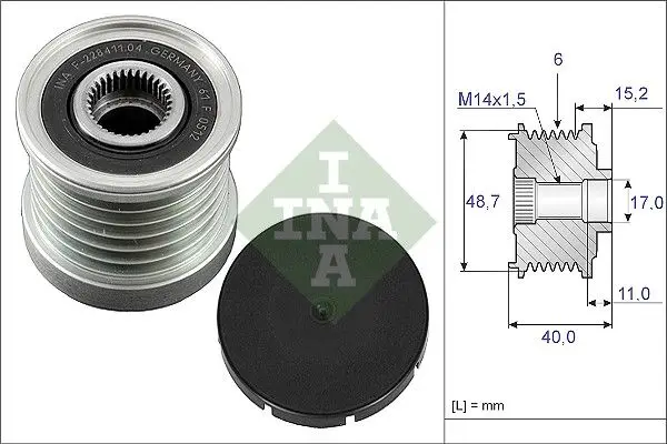 Alternatör Kasnağı (Renault: Espace Vel Satıs 3.0 DCI 02 -)