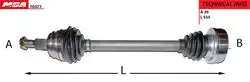 Aks Komple Sol-(VW: Golf IV / Bora / Audi: A3 / Seat: Toledo / Leon / Skoda: Octavia 1.6 Akl Aeh)