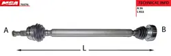 Aks Komple Sağ-(VW: Golf IV / Bora / Audi: A3 / Seat: Toledo / Leon / Skoda: Octavia 1.6 Akl Aeh)