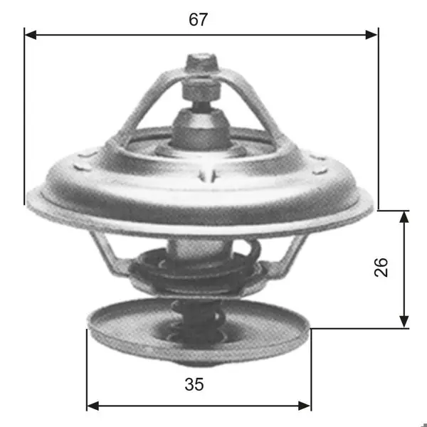 Termostat 80C BMW M20-M50 / E30 / 34 / 36 320-325-520-525