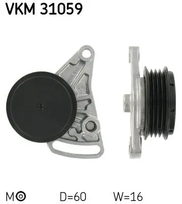 Klima Kayış Gergisi (VW Passat 97-05 Audi A4 95-05 A6 96-05 Skoda Superb 02-08)