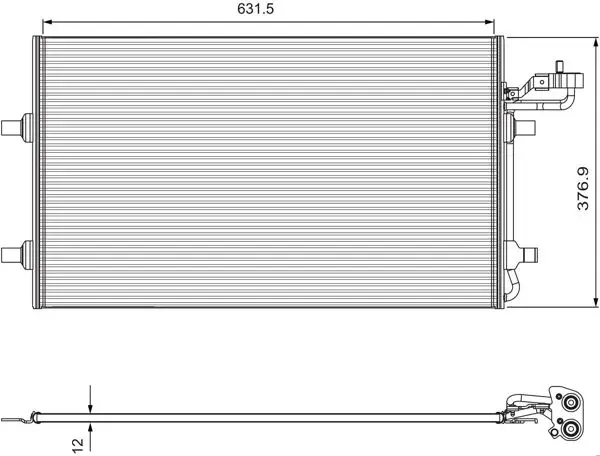 Kondenser (Volvo C30 / C70 II / S40 II / V50)