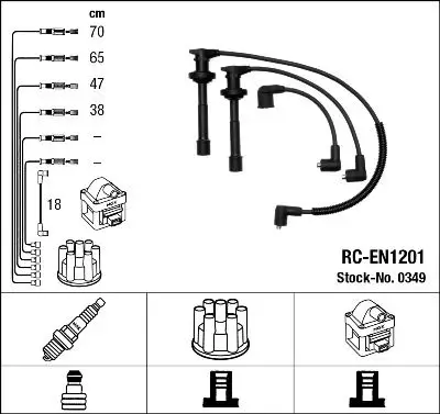 Buji Kablosu (Rc En1201) Nissan Primera 2.0 90-Sunny III 2.0 90 -