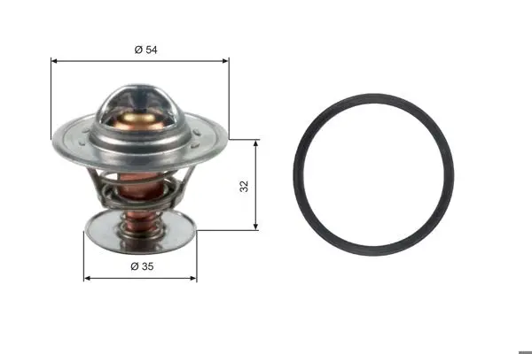 Termostat 84°C (VW: Golf III 1.4 1.6 Polo 85-94 Vento 91-98)