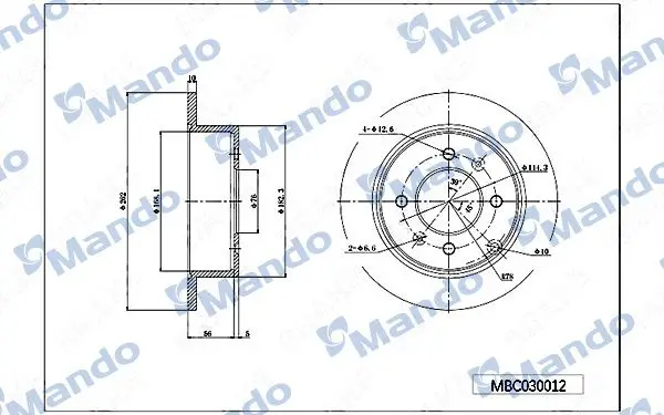 Kia Magentis Sonata 98-04 Arka Fren Disk 58411-3C000