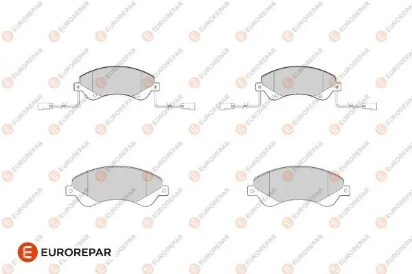 Psa / Erp Ön Fren Balatası (164mm) Kablolu Transit V347 2.3 2.4 06-Gdb1723