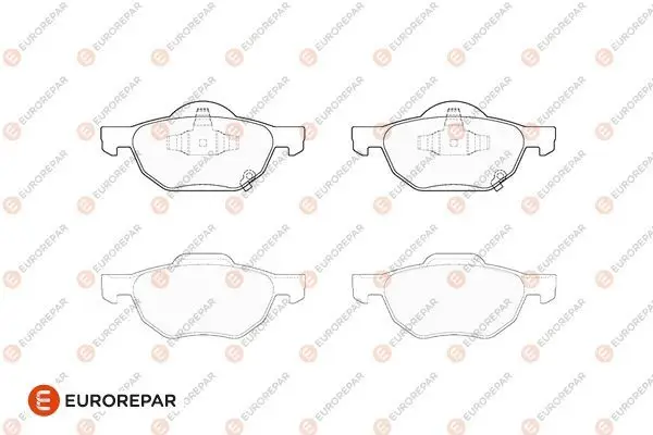 Psa / Erp Fren Balatası Ön (155mm) Accord VII 2.0 2.4 03-(Tamir Takım Kit) Gdb3355