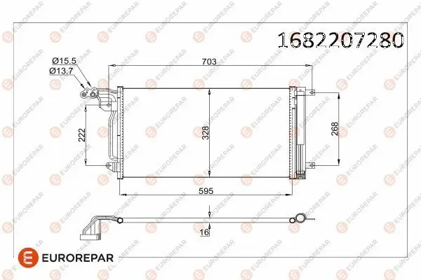 Psa / Erp Klima Radyatörü Audi A1 Polo 1.2 Tfs I 1.4 TFSI 342395