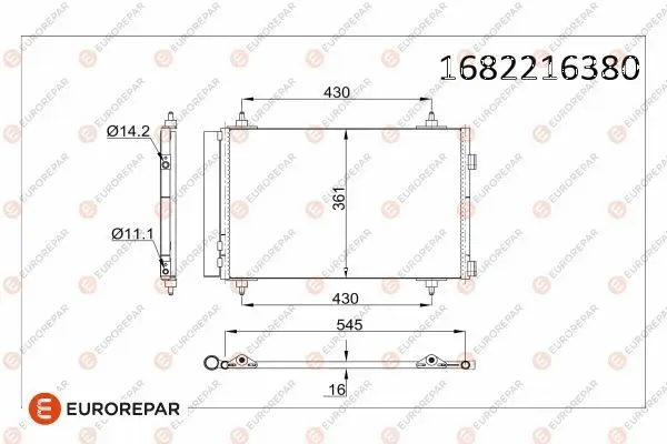 Psa / Erp Klima Radyatörü 307 Partner 308 Berlingo C4