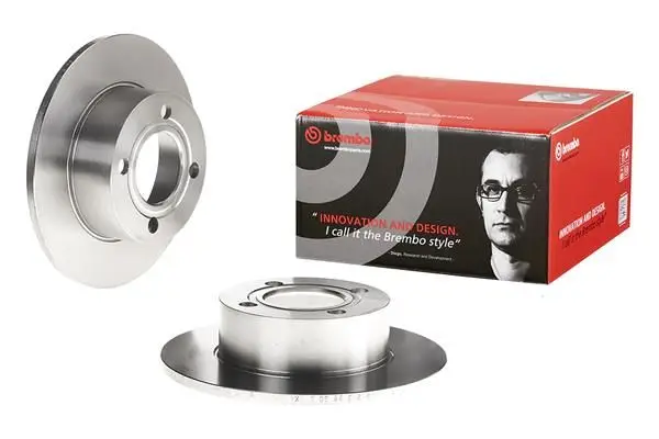 Fren Diski Arka Düz 245 mm (Audi: 80 1.6 1.8)