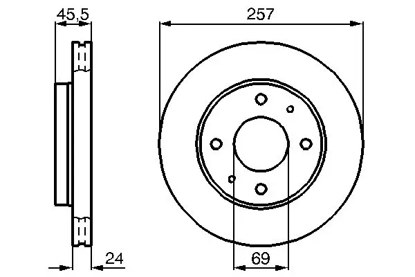 Fren Diski Ön Havalı Hyundai Sonata 98-04257×4