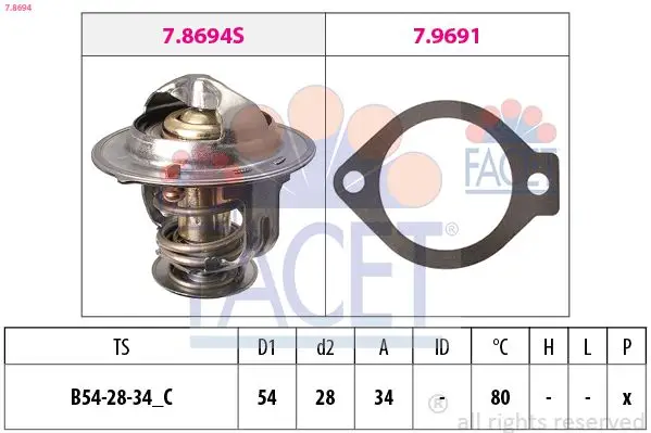 Facet / Termostat Opel Antara / Chevrolet Captiva / Cruze Z20dm