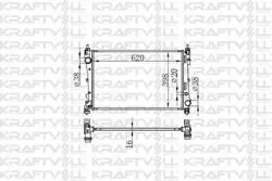 Motor Radyatörü Doblo III 1,3 / 1.4 Klimalı (620*398*16) Brazing (Mt) Radyatörü Marka