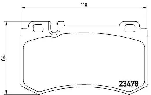 Fren Balatası Arka Mercedes C219 55 Amg W211 E55 Amg 02-08 W220 S65 Amg 04-05 Low-Met