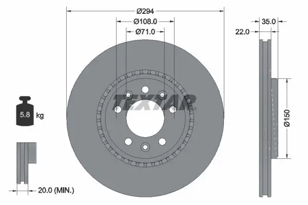 Fren Diski Opel Vivaro C / Zafira Life 294mm Arka