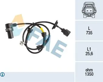 ABS Sensörü Chevrolet Aveo / Kalos 04-Ön Sağ