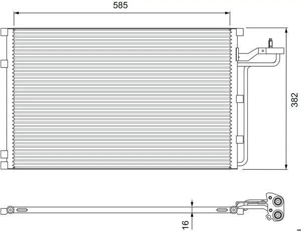 Kondenser Volvo C30 C70