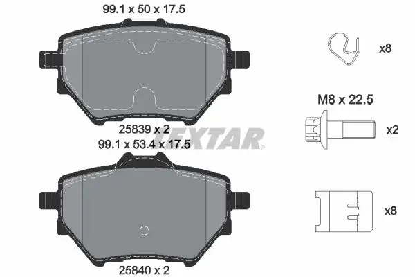 Fren Balatası Opel Grandland X / Combo E (268mm) Arka