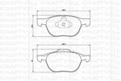 Ön Fren Balatası Mazda 3 03-Mazda 3 09-Mazda 5 05-Mazda 5 10-Focus II 04 /-Focus II C Max 04-07 C Max 07 /-Focus III 11 /-1,6Eco / 1,6Tdcı / 1.8 TDCI / 2,0Tdcı Kuga 2,0Tdcı 07 /-Mazda III Mazda V Volvo C30 C70 II S40 II V50 03 -