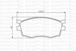 Ön Fren Balatası Hyundai Accent Era 2006-2012 Kia Rio 2006-2012 i20 2008-