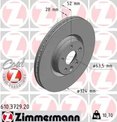 Volvo XC60 2008-2017 Model Arası Fren Disk Takımı ZIMMERMAN Marka 
                                Takım