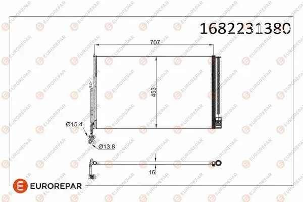 Klima Radyatörü 8Fc351343161 (726X452x16)