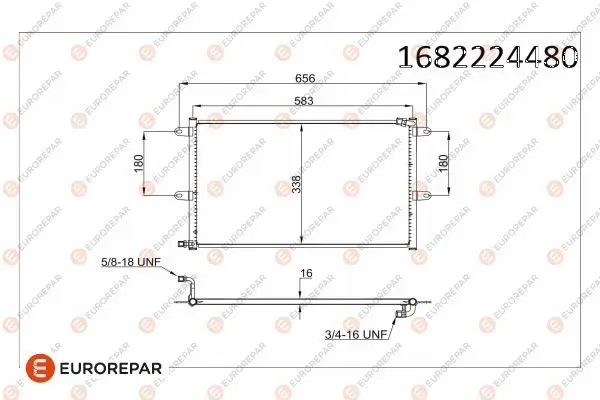Psa / Erp Klima Radyatörü VW Polo III (6V2,6V5) Caddy II (9K9b,9K9a) Seat Ibiza Cordob