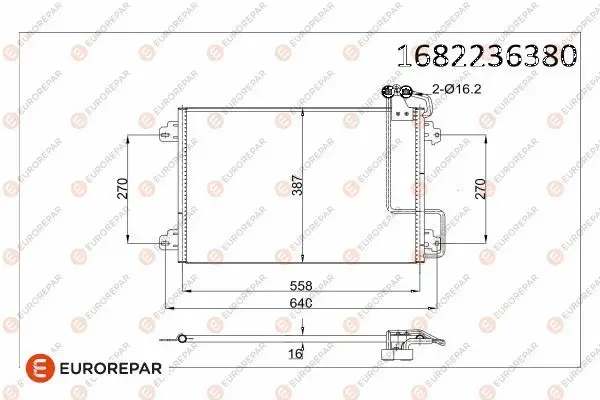 Psa / Erp Klima Radyatörü Renault Scenic I Mpv (Ja0 / 1,Fa0_) Megane I (La0 / 1_)