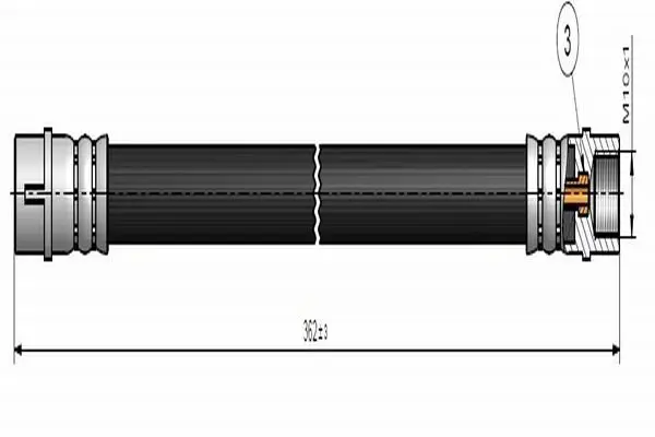 Fren Hortumu Arka A CLAss W168 97-04 Vaneo 414 02-05